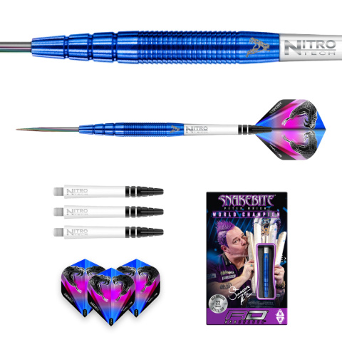 RED DRAGON Peter Wright Snakebite PL15 miękka końcówka - 18 g - 90% rzutki  ze stali wolframowej z Hardcore lotami i wałkami : Amazon.pl: Sport i  turystyka